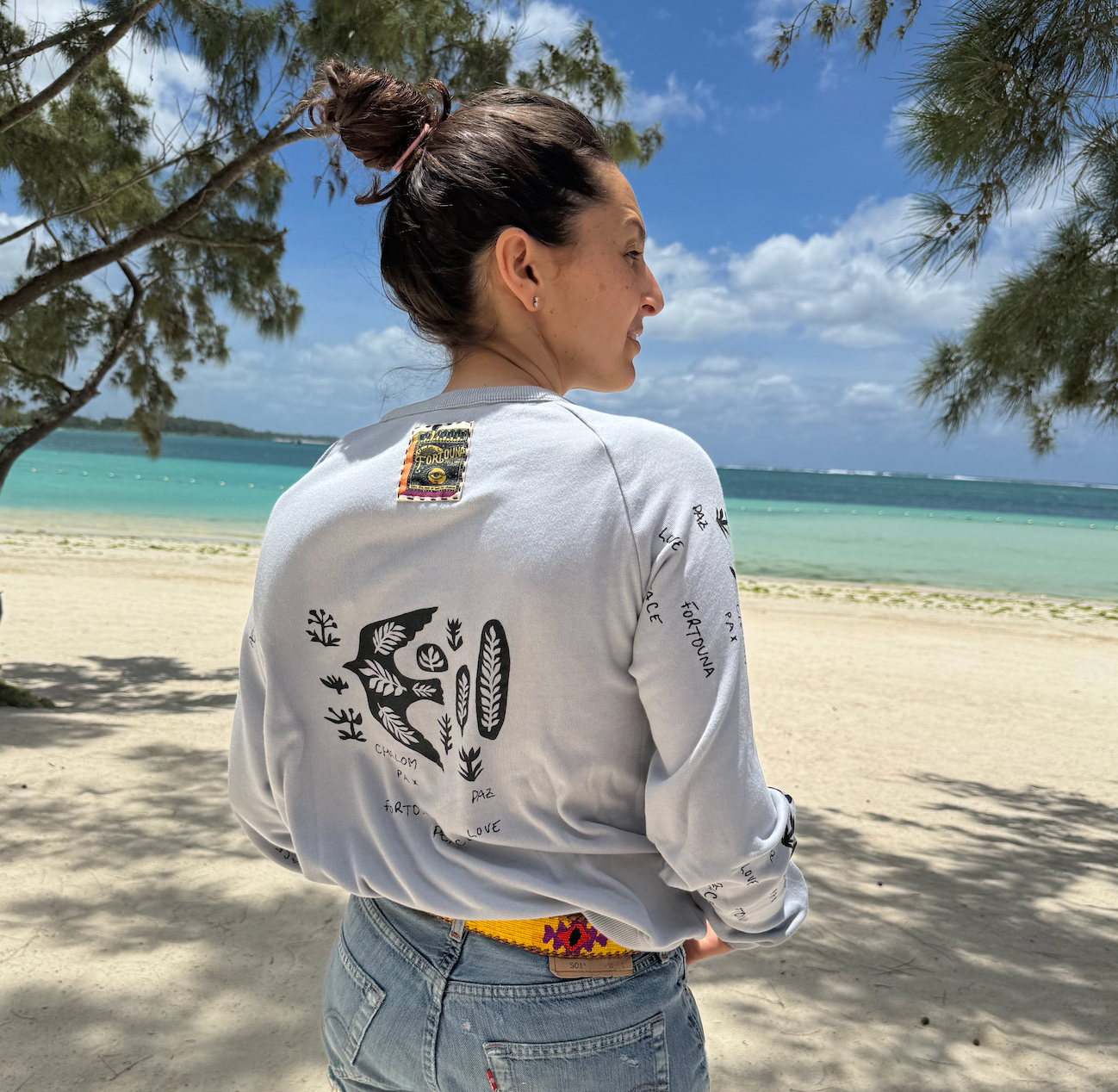 BIRDY BLUE SWEAT-SHIRT