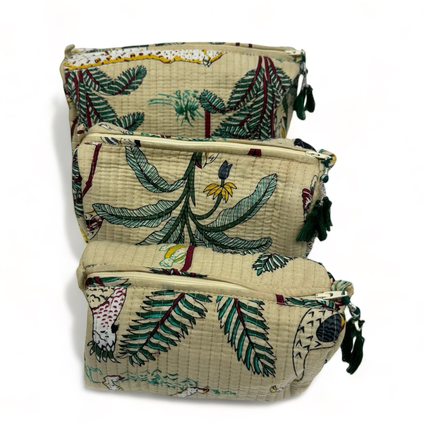 THE THREE POUCH - BEIGE