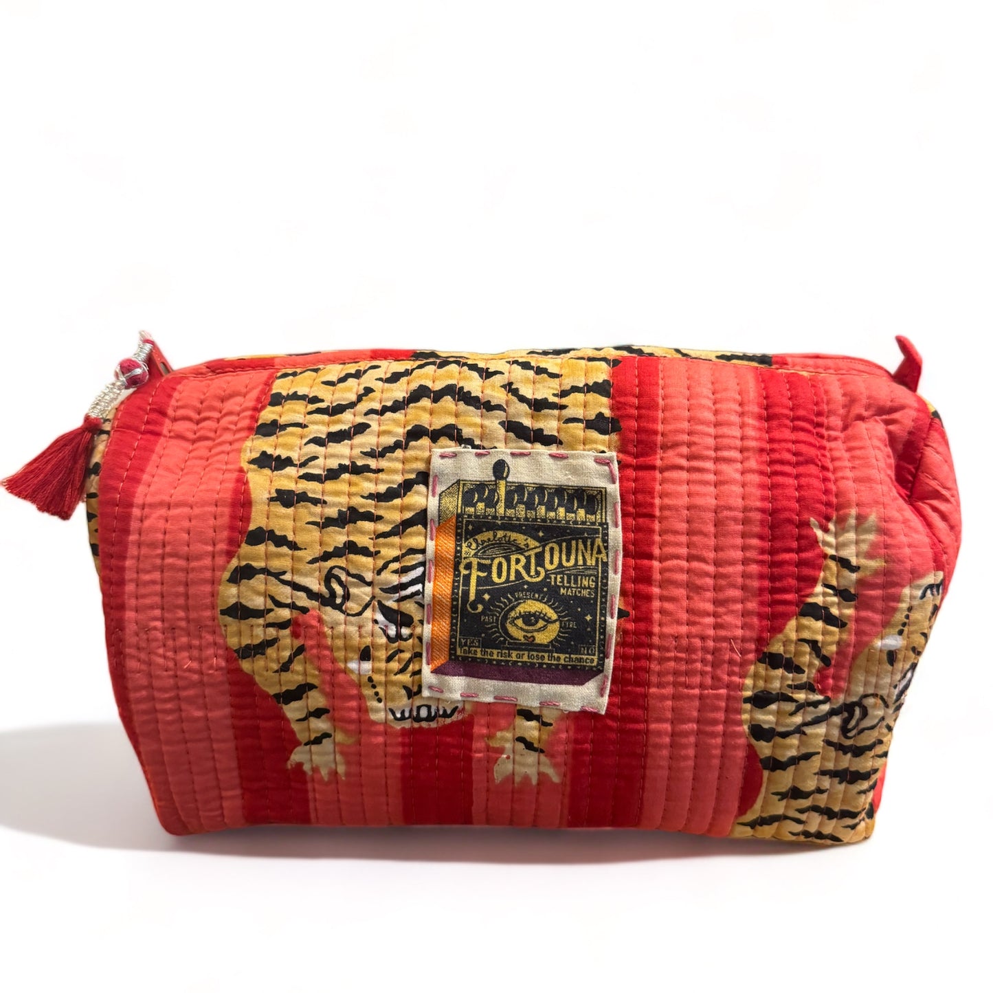 THE THREE POUCH - LEOPARD ROSE