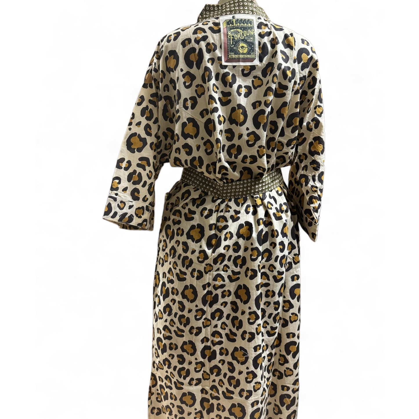Peignoir new print leopard camel
