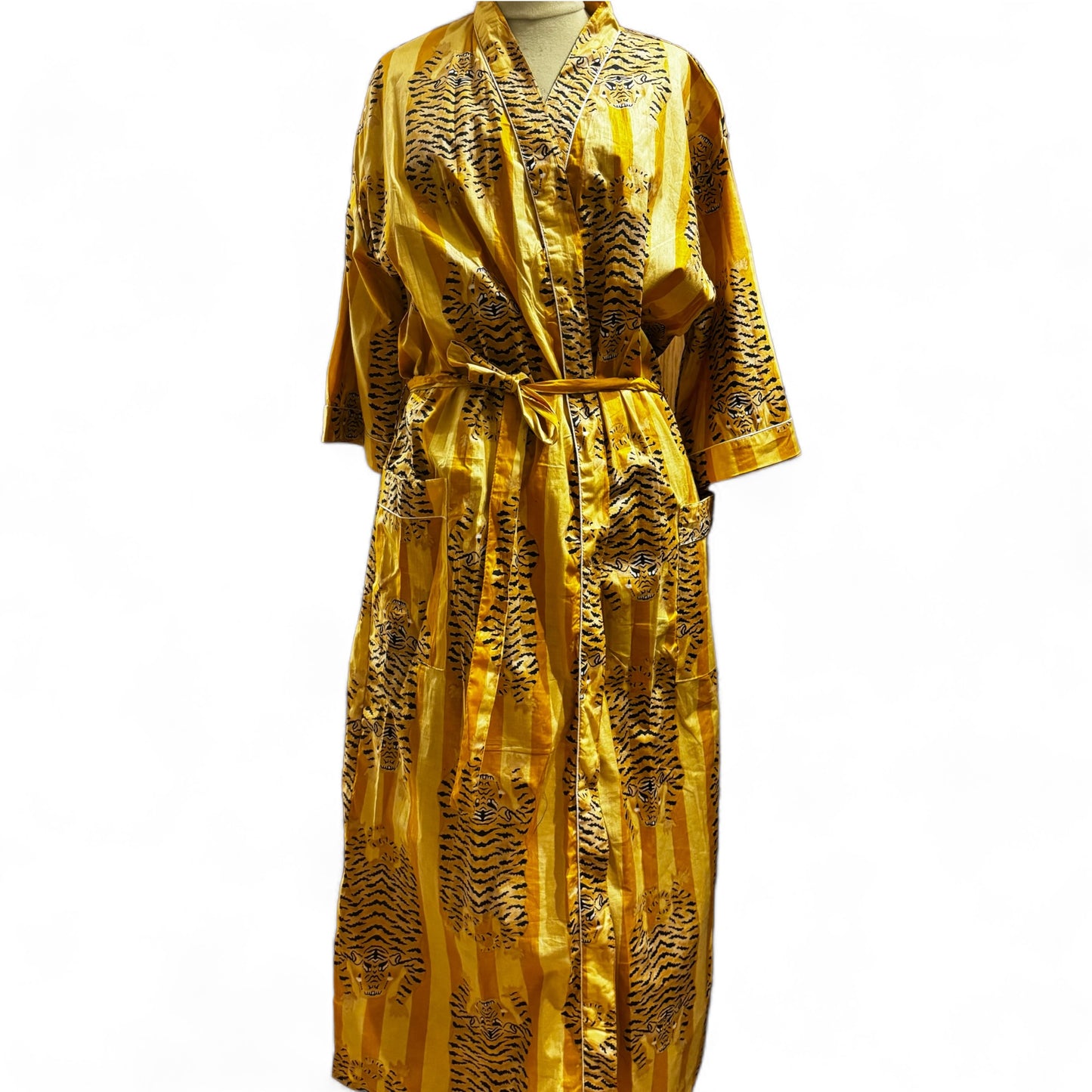 Peignoir Lily Tiger jaune