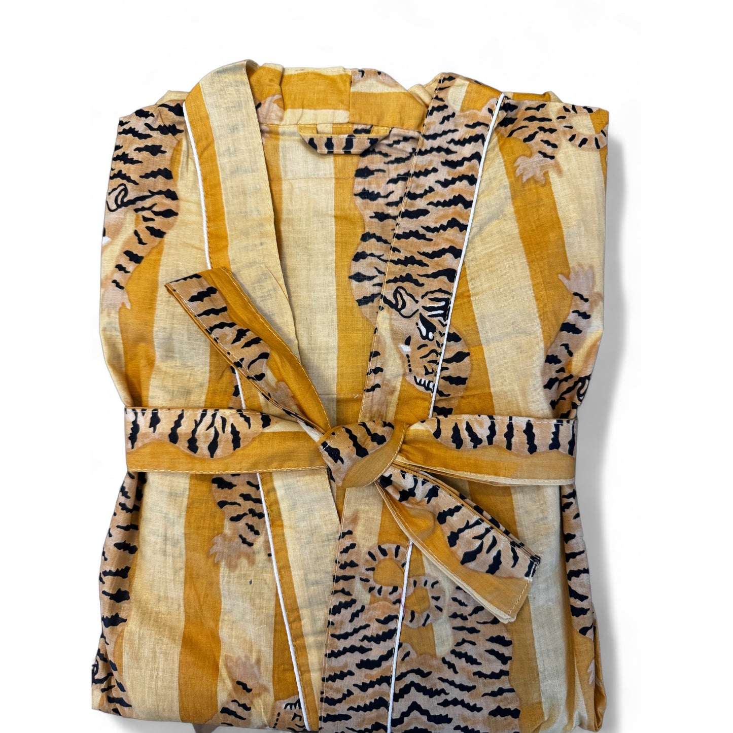 Peignoir Lily Tiger jaune